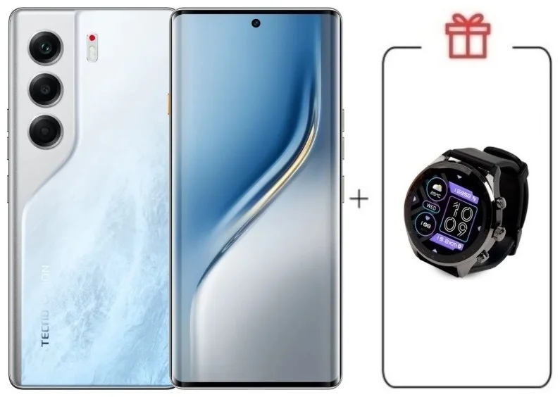  Смартфон Tecno Camon 40 Pro 8/256Gb Glacier White+подарок купить,NaN
