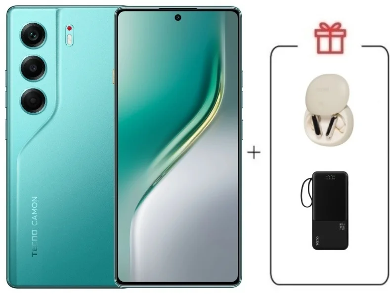 Смартфон Tecno Camon 40 8/256Gb Emerald Glow Green + подарок купить,NaN