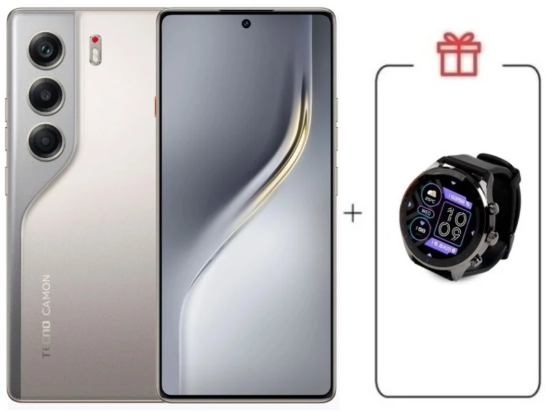 Смартфон Tecno Camon 40 8/256Gb Sandy Titanium + подарок купить,NaN