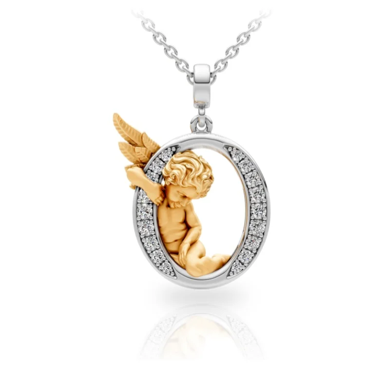 Колье Carrera y Carrera My Angel буква O 0072.3 белое и желтое золото 5.47гр 45см - ForteMarket Колье Carrera y Carrera My Angel буква O 0072.3 белое и желтое золото 5.47гр 45см купить,2500000