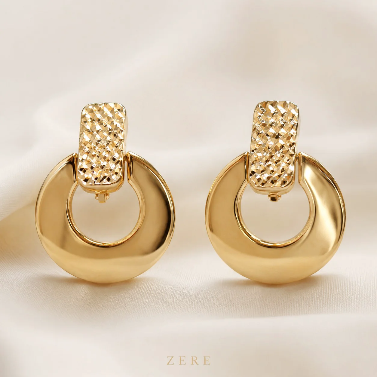 Серьги Zere ZR300611 жёлтое золото 2.62гр купить,215700