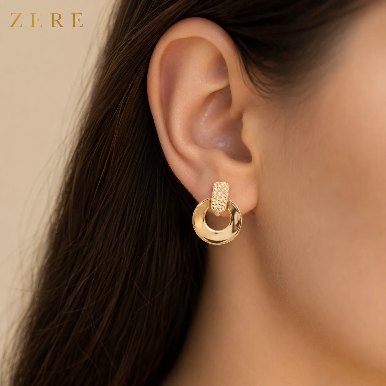 Серьги Zere ZR300611 жёлтое золото 2.62гр купить,215700