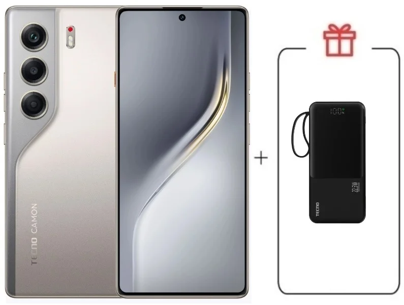 Смартфон Tecno Camon 40 8/256Gb Sandy Titanium + подарок купить,NaN