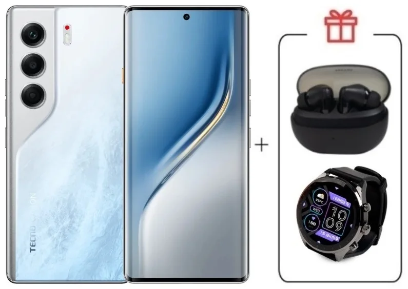  Смартфон Tecno Camon 40 Pro 8/256Gb Glacier White+подарок купить,NaN