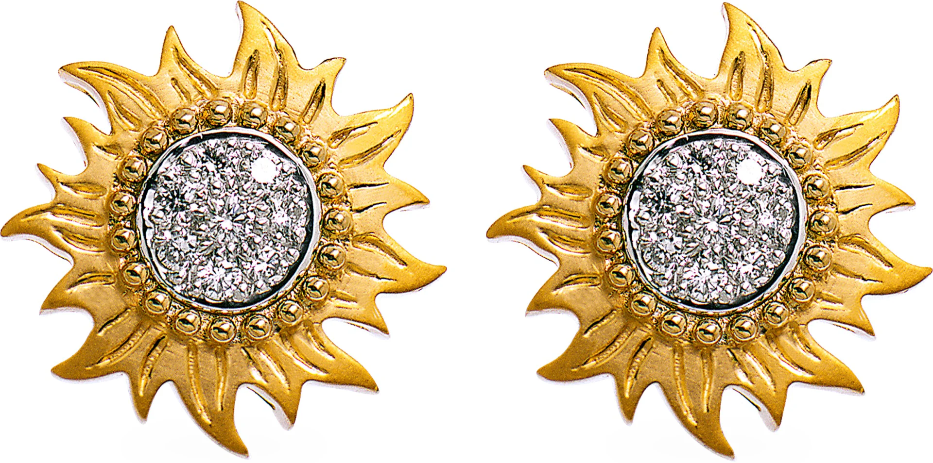 Серьги Carrera y Carrera Sol Y Sombra 10776 030101 желтое золото 5.98гр купить,2570000