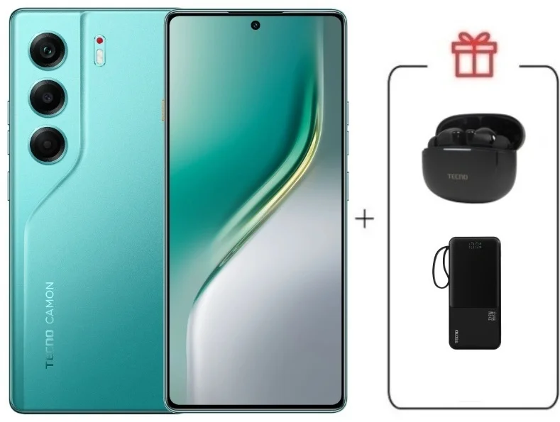 Смартфон Tecno Camon 40 8/256Gb Emerald Glow Green+подарок купить,NaN