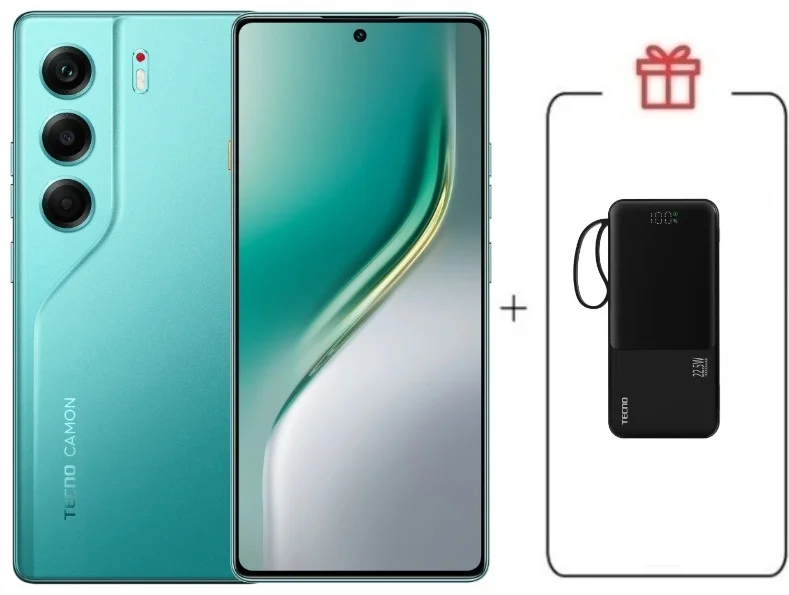 Смартфон Tecno Camon 40 8/256Gb Emerald Glow Green + подарок купить,NaN