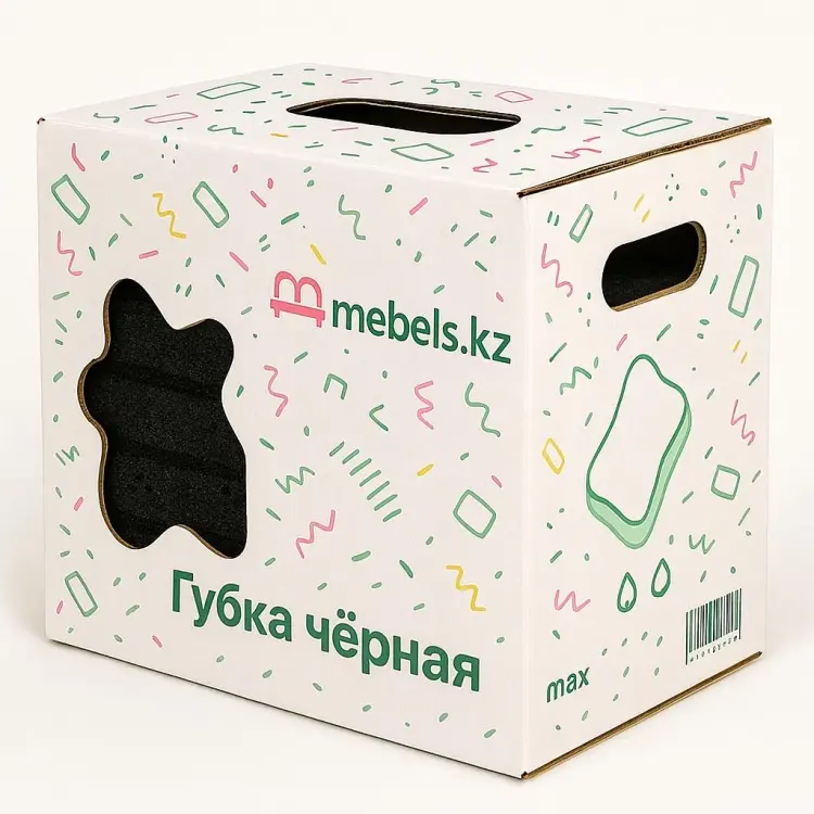 Губка для посуды Mebels.kz Black Princess 1 шт, поролон купить,NaN