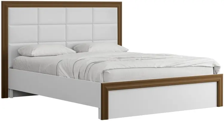 Кровать Речицадрев Итэлия 180х200 Р365.10 двуспальная, 180x200 см, подъёмный механизм, белый, темная бронза купить,NaN