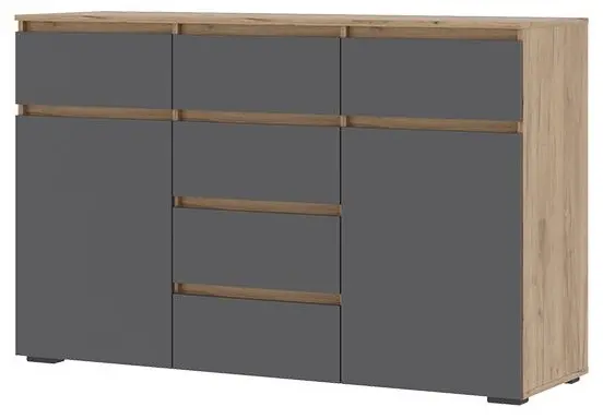 Комод Стендмебель Хелен, 150.20x46x95.8 см, серый, коричневый купить,NaN