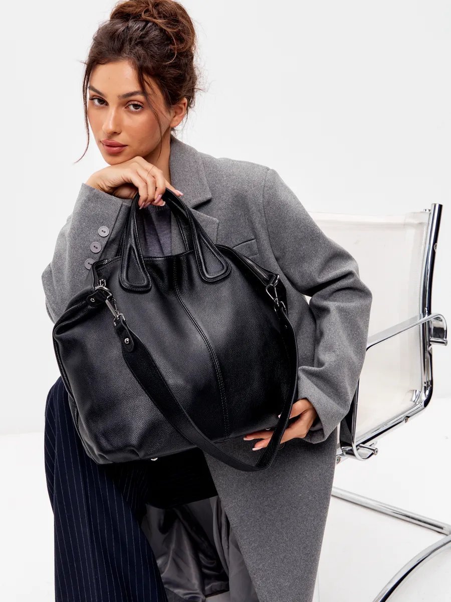 Мини-сумка FEELBAGS натуральная кожа черный купить,NaN