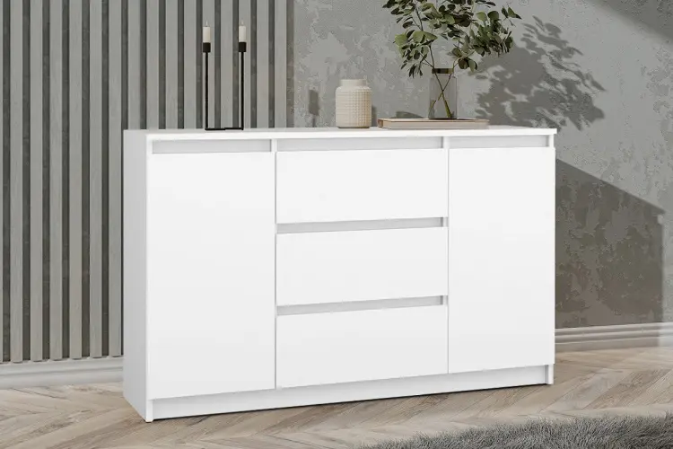 Комод СВ Мебель Денвер 479249, 120.1x39x75.4 см, белый купить,NaN