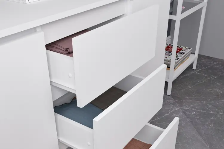 Комод СВ Мебель Денвер 479249, 120.1x39x75.4 см, белый купить,NaN