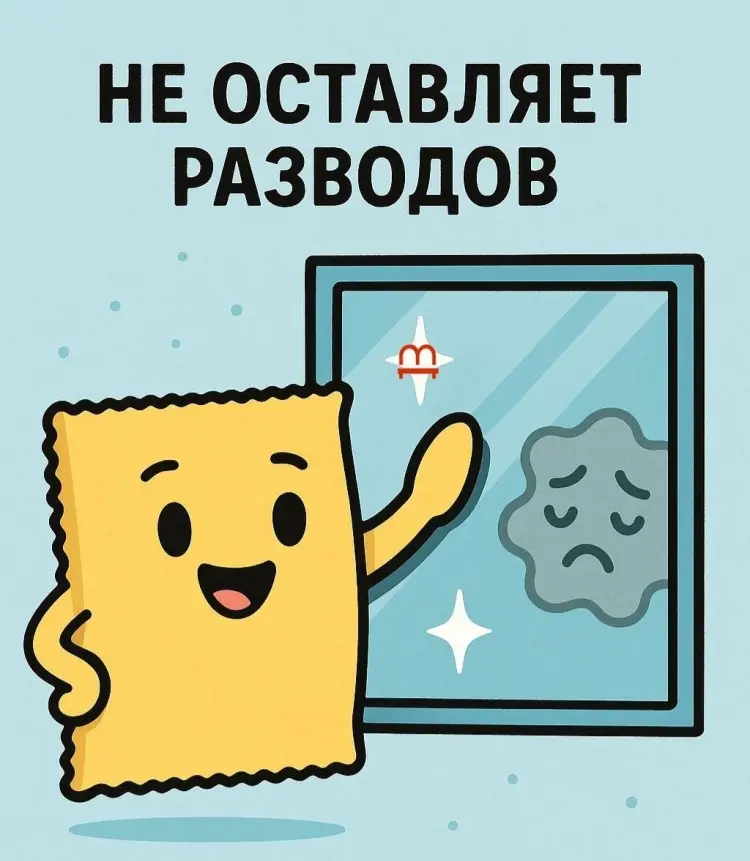 Тряпка универсальная Mebels.kz ЧистоPRO 28x28 см 3 шт, микрофибра купить,NaN