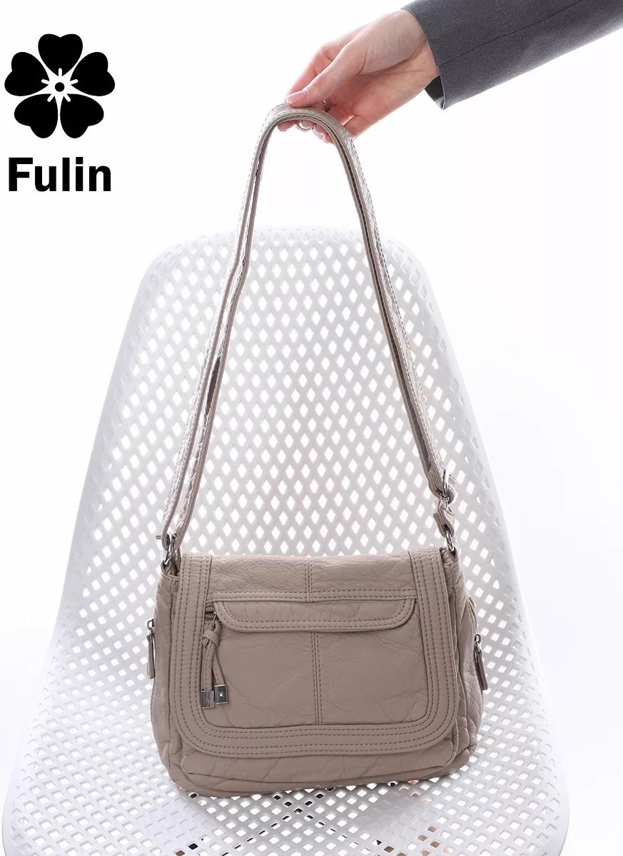 Сумка багет FULIN экокожа зеленый купить,NaN