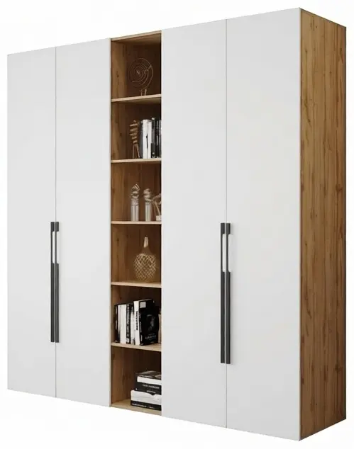 Шкаф-купе Grand mebel Атлас дуб вотан, 220x238х59 см, белый, коричневый купить,NaN
