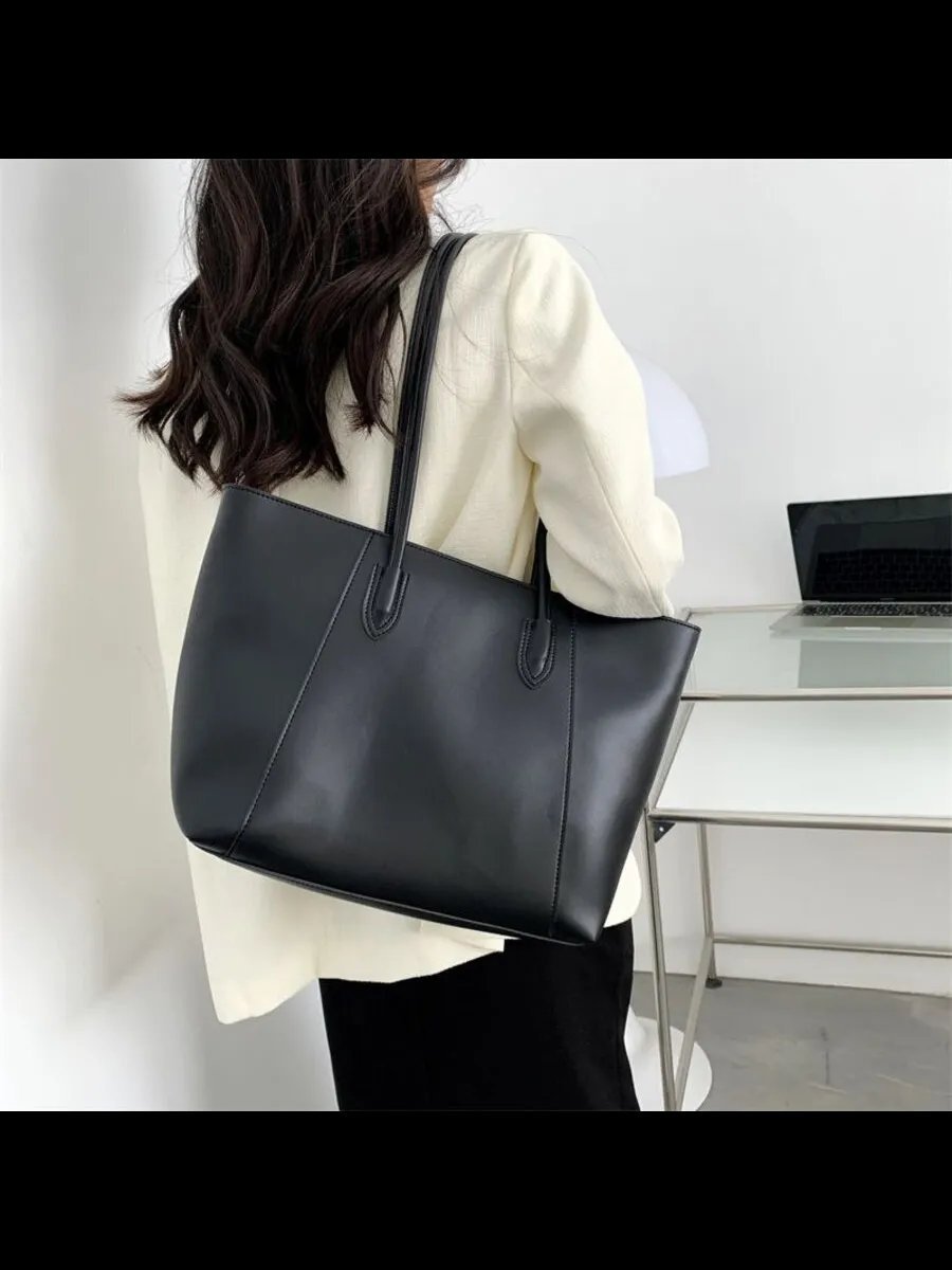 Сумка шоппер Usefull Bags экокожа черный купить,NaN