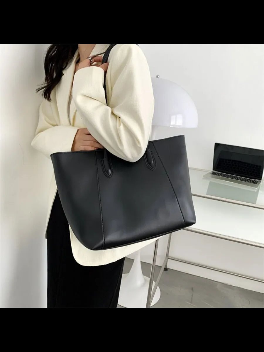 Сумка шоппер Usefull Bags экокожа черный купить,NaN
