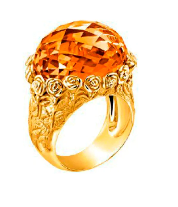 Кольцо Carrera y Carrera Jardin de rosas 09839 011206 желтое золото 12.78 гр 17.2р купить,NaN