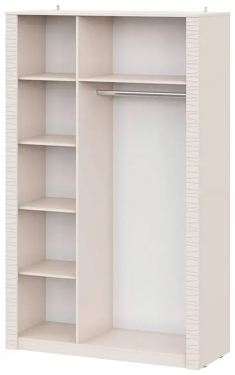 Распашной шкаф СВ Мебель Калипсо, 130.1x210х52 см, кремовый купить,NaN