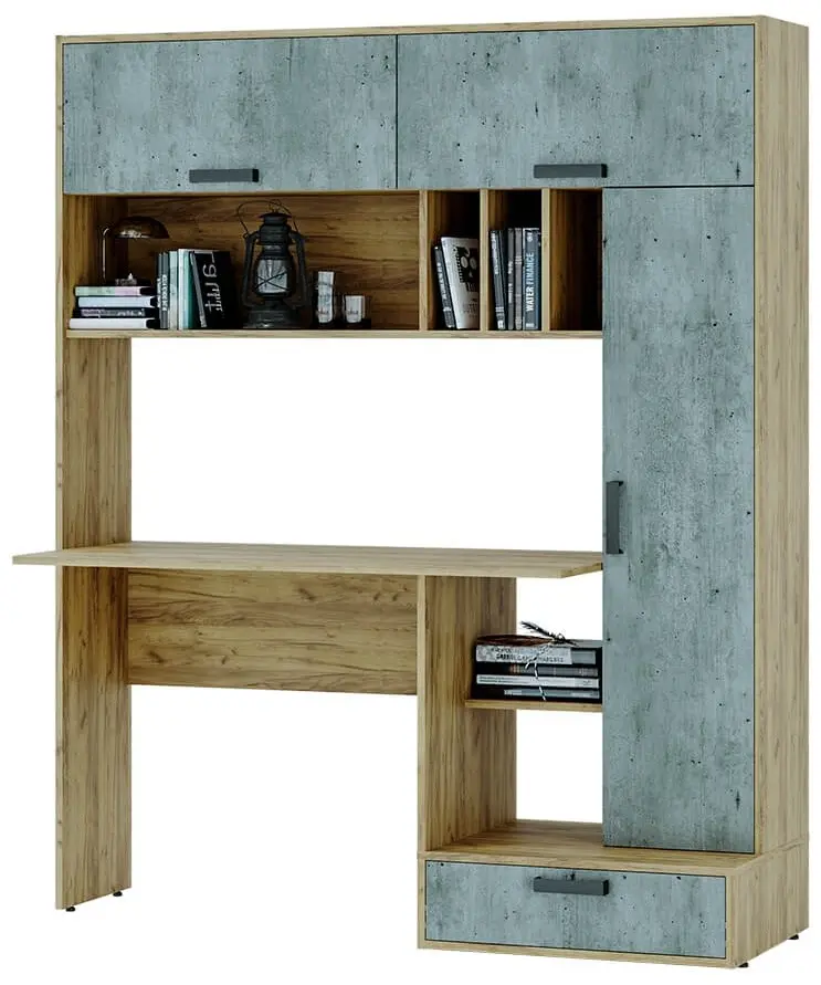 Техно 20690 детский стол, 150x57.4x179.6, ЛДСП, серый, коричневый купить,NaN