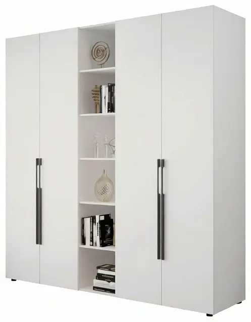 Распашной шкаф Grand mebel Атлас белый, 220x238х59 см, белый купить,NaN