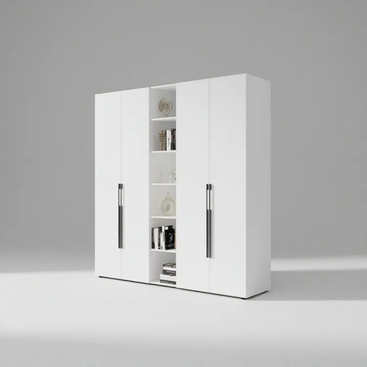 Распашной шкаф Grand mebel Атлас белый, 220x238х59 см, белый купить,NaN