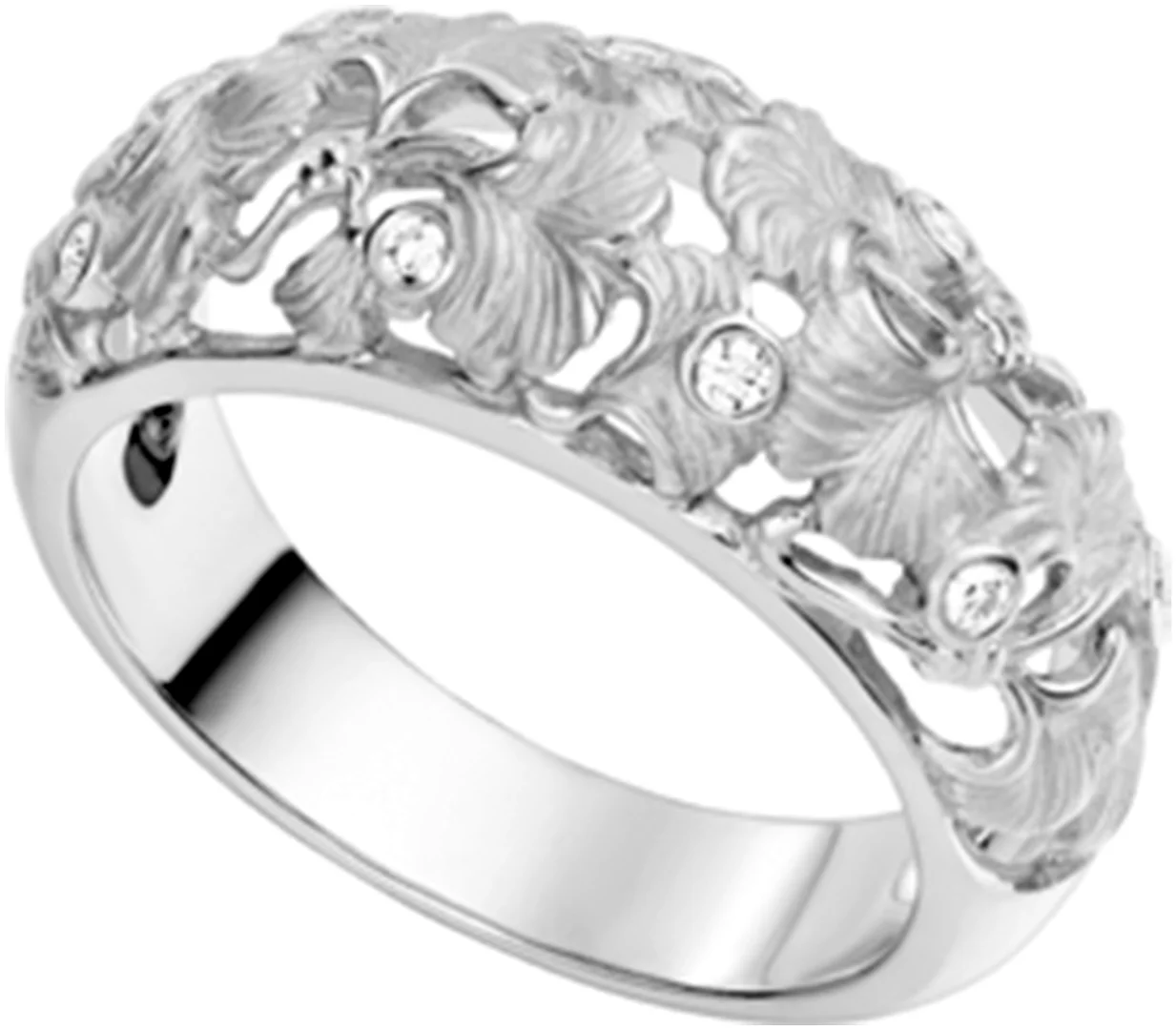 Кольцо Carrera y Carrera Ginkgo 09447 020101 белое золото 6.41гр 18.5р купить,NaN