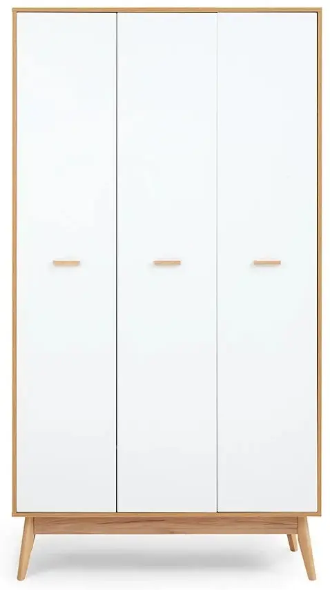 Распашной шкаф Мебельград Калгари, 118.5x220х58 см, коричневый, белый купить,NaN