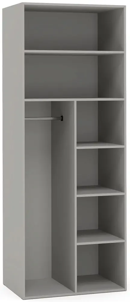 Распашной шкаф Шатура Монреаль серый, 88.6x232.6х61.2 см, серый купить,NaN