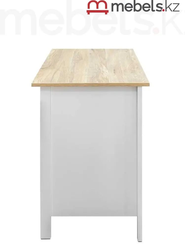 Стол компьютерный Mebels.kz Сага, 120х56x76.7 см, белый, коричневый купить,NaN