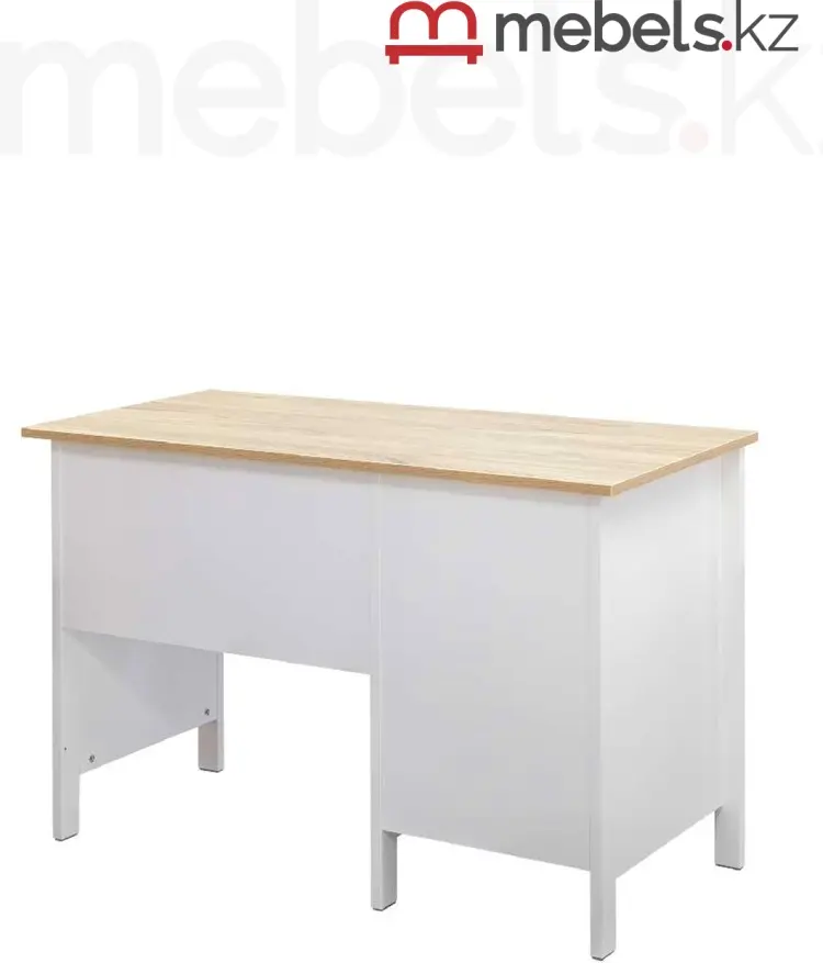 Стол компьютерный Mebels.kz Сага, 120х56x76.7 см, белый, коричневый купить,NaN