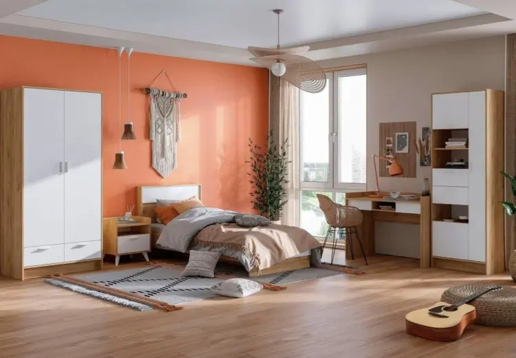 Распашной шкаф Ирис, 93.5x200х55 см, белый, золотой купить,NaN