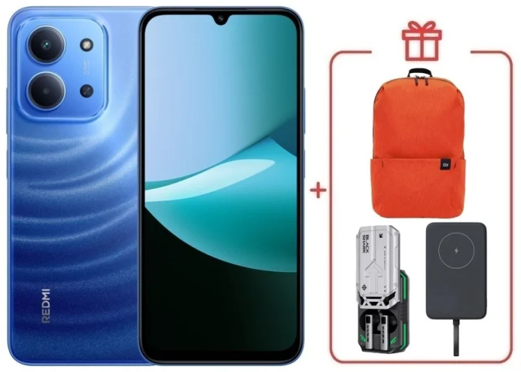 Смартфон Redmi 15C 4 ГБ/128 ГБ голубой + подарок купить,NaN