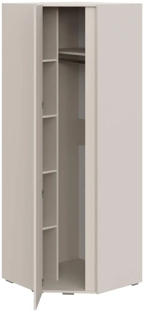 Шкаф угловой Сурская мебель Люмо, 75.1x210х75.1 см, бежевый купить,NaN
