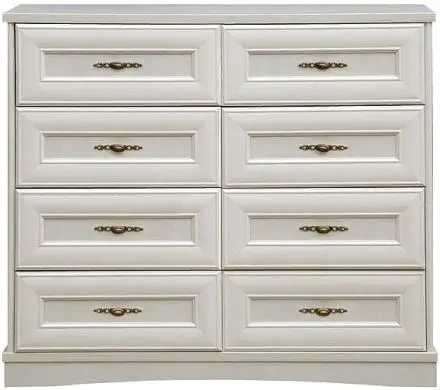 Комод Пинскдрев Турин, 120x45x101.8 см, белый купить,NaN