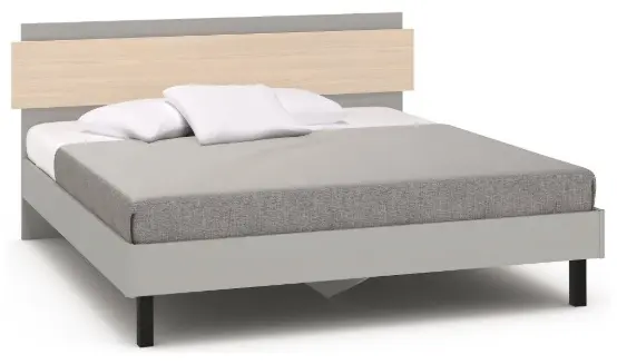 Кровать Шатура Chelsea Rimini 488262 двуспальная, 180x200 см (без матраса, без подъёмного механизма) серый - ForteMarket Кровать Шатура Chelsea Rimini 488262 двуспальная, 180x200 см (без матраса, без подъёмного механизма) серый купить,NaN