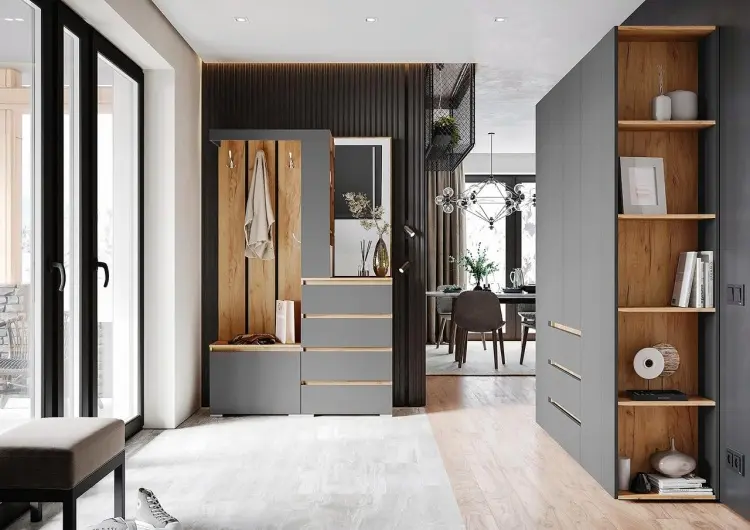 Стендмебель Хелен ПР01, серый, золотой купить,NaN