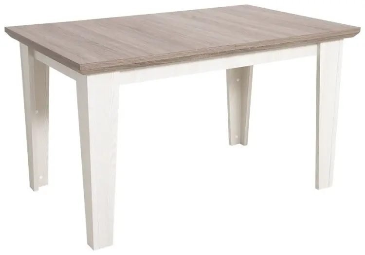 Обеденный стол BRW Брест Марсель STO 130/170, 130х85x75 см, ЛДСП, белый, коричневый купить,NaN