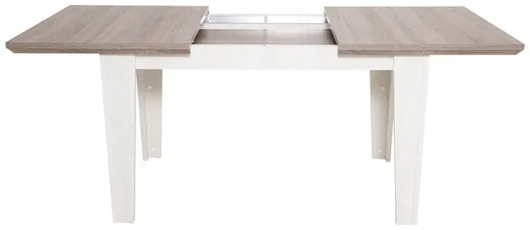 Обеденный стол BRW Брест Марсель STO 130/170, 130х85x75 см, ЛДСП, белый, коричневый купить,NaN