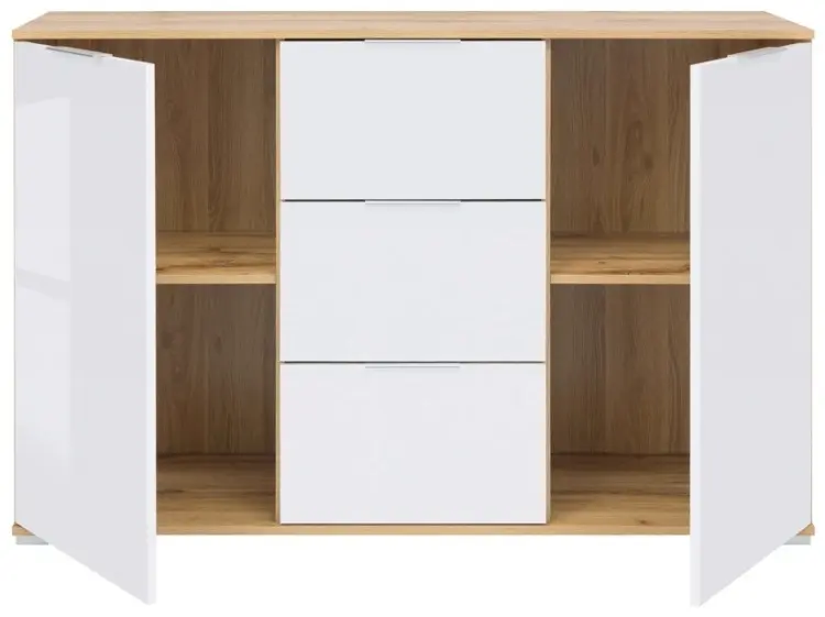 Комод BRW Злата, 135x41x86 см, белый купить,NaN