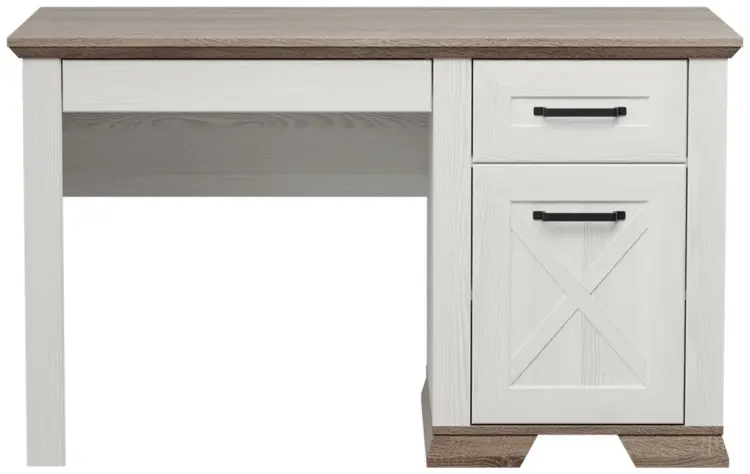 Стол письменный BRW Марсель, 130х74.5x78 см, белый, бежевый купить,NaN