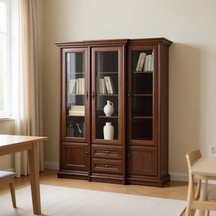 Шкаф-витрина Гербор напольный Соната-27 3w/2s 204.5х167.5х49.5 см купить,NaN