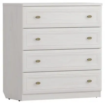 Комод Речицадрев Данте, 88x44x95 см, белый купить,NaN