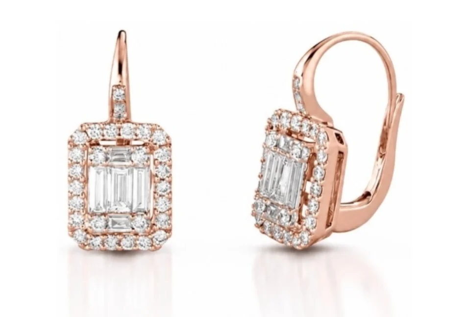 Серьги Crivelli Design 035-VE25875-P розовое золото 4.7гр  купить,NaN