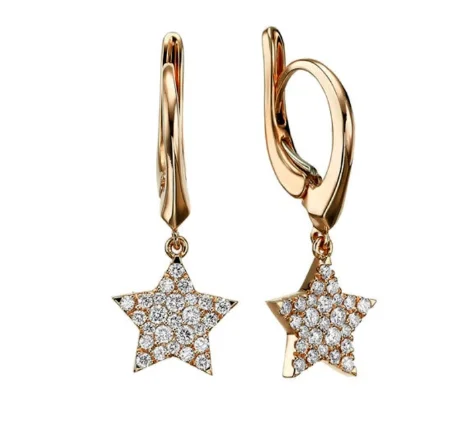 Серьги Crivelli Kids crv 372-3030 розовое золото 3.3гр  купить,NaN