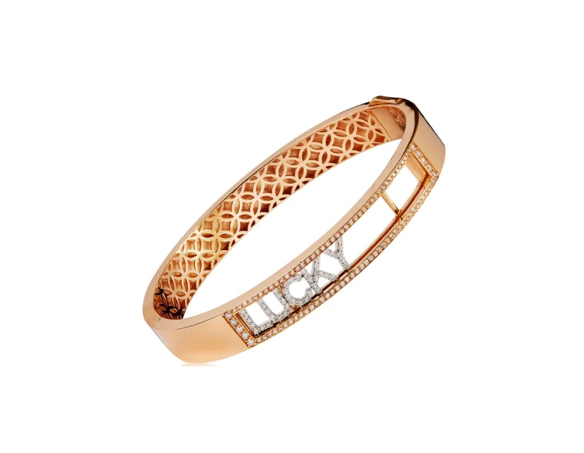 Браслет RF Jewels Lucky BRERI1060BWXX-P розовое золото 21.27гр 17см купить,NaN