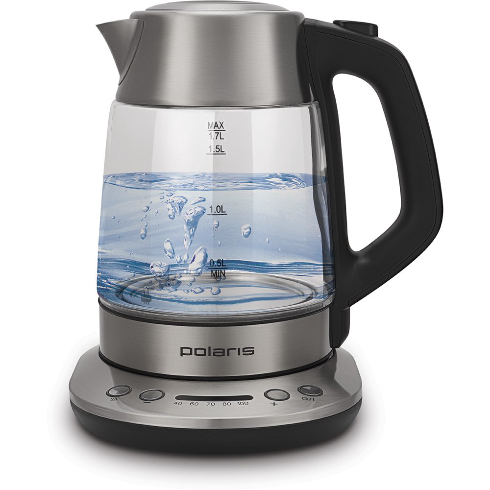 Чайник Polaris PWK 1777CGLD 1,7л прозрачный