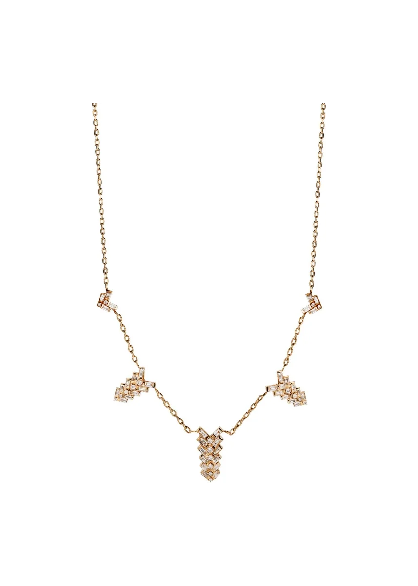 Колье RF Jewels Zoe COERI9006BWXX-P розовое золото 5.53гр 45см купить,NaN
