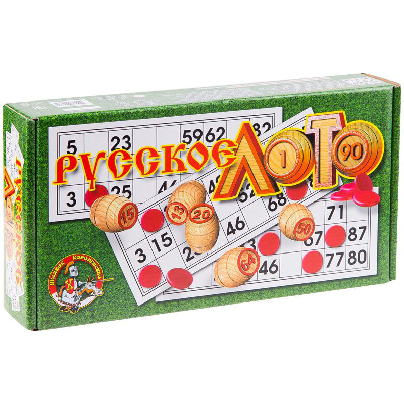 Настольная игра Десятое Королевство Русское лото зеленая купить,NaN